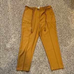 Chicos Mustard Work Pants with Drawstring